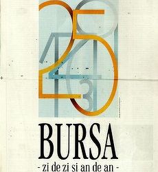 Ziarul Bursa aniversează 25 de ani. Primul număr al publicaţiei a apărut ca tabloid cu anunţuri de mică publicitate