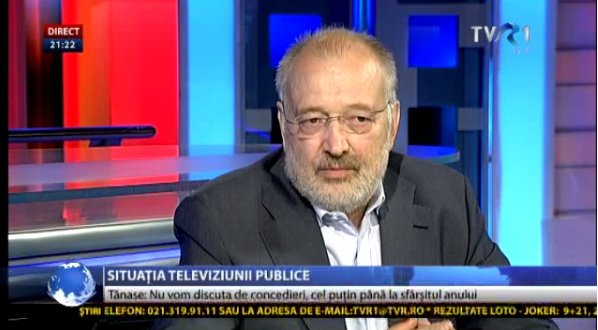 Stelian Tănase cere o dezbatere de urgenţă între liderii forţelor politice pe tema TVR.  "Orice amânare ar putea duce la consecinţe fatale"