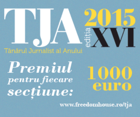 PARTENERIAT. Tânărul Jurnalist al Anului. Două săptămâni de înscrieri la concursul pentru cei mai buni tineri ziarişti