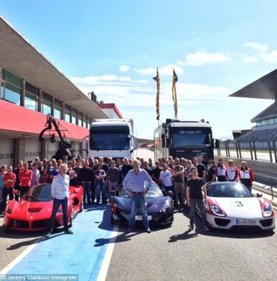 Jeremy Clarkson a prezentat o fotografie din prima zi de filmări pentru noua sa emisiune pentru Amazon
