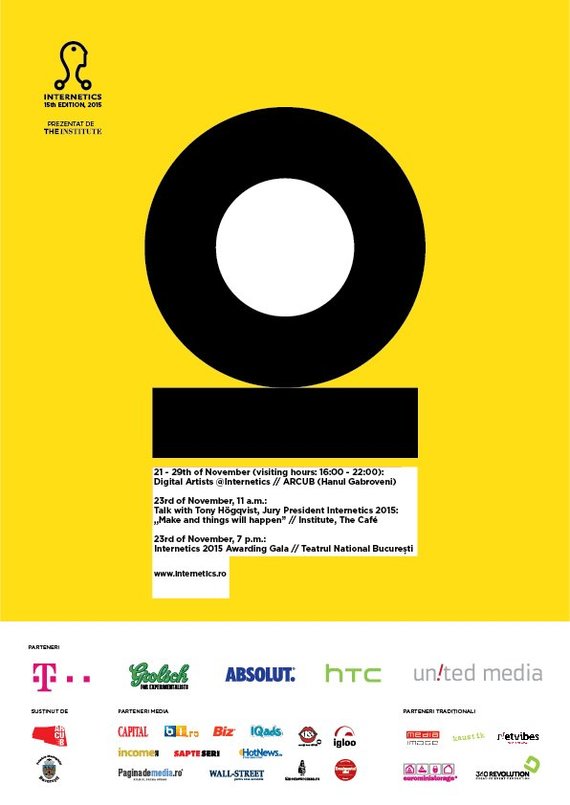 PARTENERIAT. Program Internetics. Nouă zile de expoziţie Digital Artists@Internetics