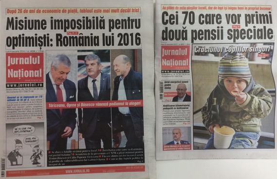Jurnalul Naţional şi-a schimbat formatul şi a mărit preţul