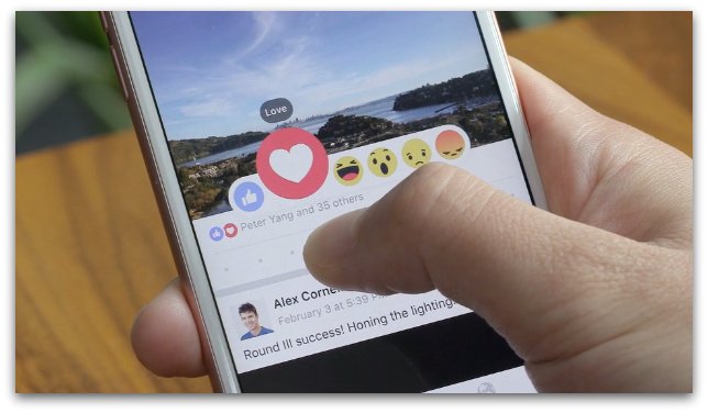Facebook a lansat noul set de reacţii: like, love, wow, haha, sad şi angry