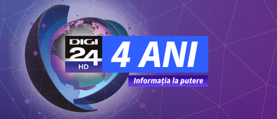 Digi 24 aniversează patru ani. Televiziunea de ştiri, disponibilă şi în Republica Moldova
