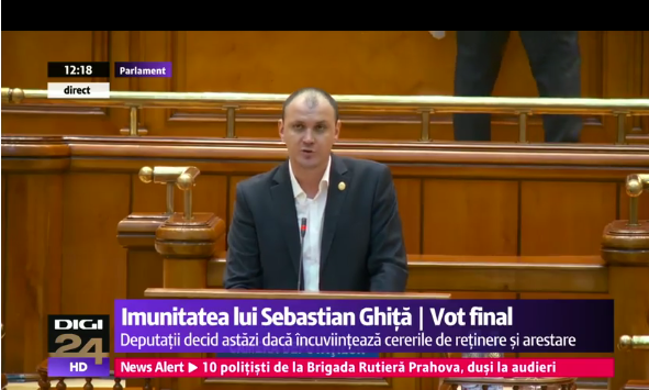 Reţinerea lui Sebastian Ghiţă, respinsă de Parlament. Deputatul a scăpat şi de arest