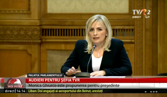 TVR rămâne fără şef. Parlamentul a respins-o pe Monica Ghiurco