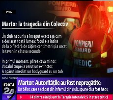 Instanţa a anulat amenda primită de Digi 24 în cazul Colectiv