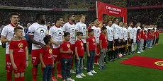 Copiii de la Şcoala Socială de Fotbal Real Madrid, pe teren la Finala Cupei Romaniei