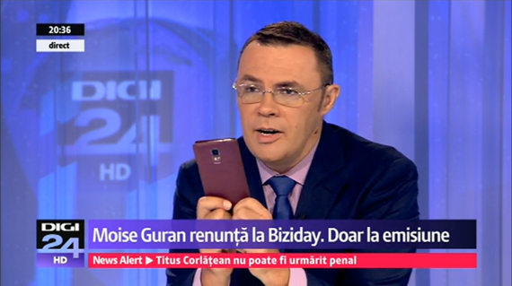 VIDEO. Moise Guran, explicaţii la Digi 24: Mi-am dat seama că ţara e pe o cale greşită şi nu o mai poţi schimba vorbind la televizor