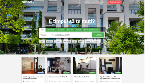 Antena Group a lansat încă un site de anunţuri: HomeZZ. Cu ce diferă de Lajumate.ro