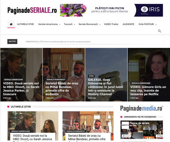 Paginademedia.ro lansează un nou proiect: Paginadeseriale.ro