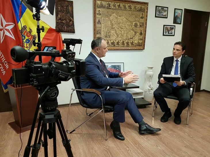 Claudiu Lucaci, Interviu cu Igor Dodon, preşedintele Republicii Moldova la TVR