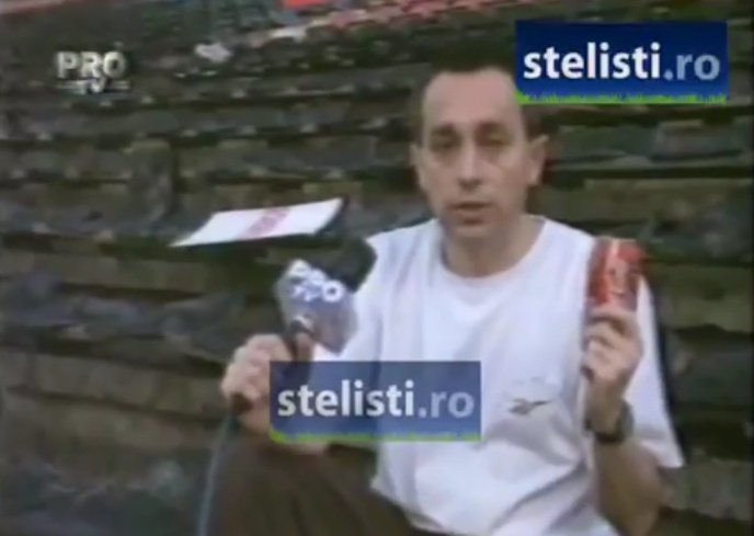 VIDEO de ARHIVĂ. Cătălin Tolontan, reporter în peluza incendiată la Steaua - Dinamo din 1997