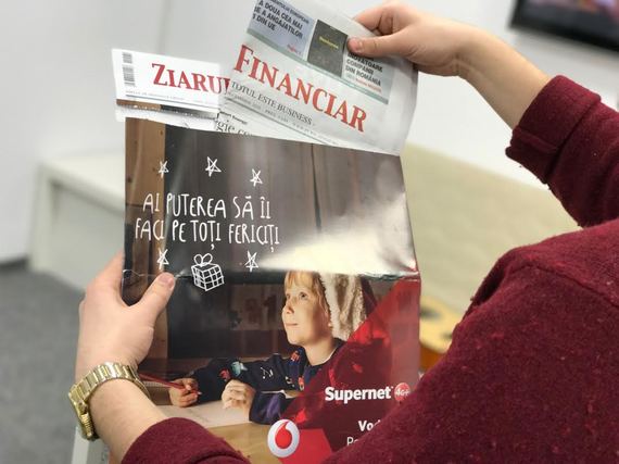 INEDIT. Ziar la plic. Proiect ZF cu Vodafone. Ziarul Financiar, difuzat în plic de carton