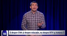 Pătraru, despre cei care vor Antena 3 şi RTV închise - „Firesc mi se pare să strigăm în gura mare: Unde e CNA-ul?”