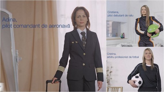VIDEO. Trei femei Dove: Un pilot de raliu, un pilot de avion şi un arbitru de fotbal. Campania globală, în varianta românească