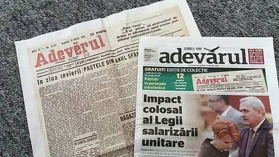 FOTO. Adeverul din 1933 vândut cu Adevărul de azi. Interviu cu Mihail Sadoveanu şi un savuros articol despre presă