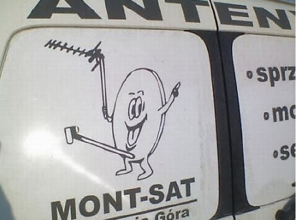 Compania poloneză Mont-Sat încă are acest logo pe site
