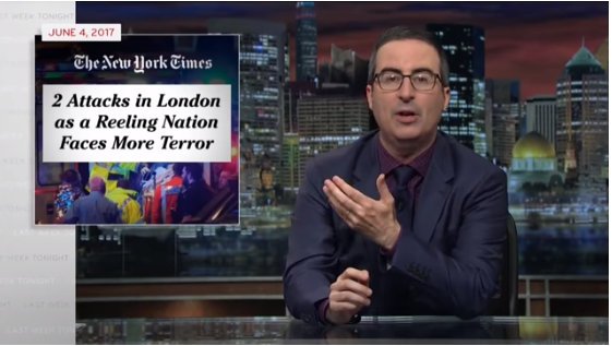 John Oliver a criticat presa americană care a spus că Marea Britanie este „sub asediu”, după atacul terorist de la Londra