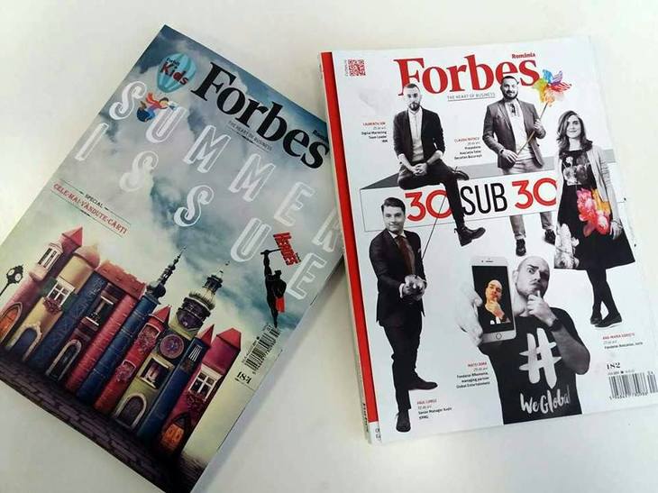 Revista Forbes România, disponibilă într-un chioşc digital cu publicaţii din întreaga lume