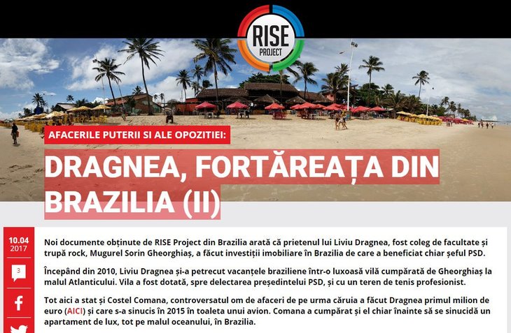 CULISE. Cum a început ancheta Rise Project despre Dragnea şi Brazilia? Cu o simplă căutare pe Google. Ce au căutat jurnaliştii?