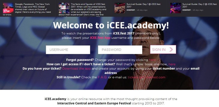 S-a relansat iCEE.academy: platforma de e-learning a comunităţii festivalului iCEE.fest disponibilă atât în format web cât si ca aplicaţie