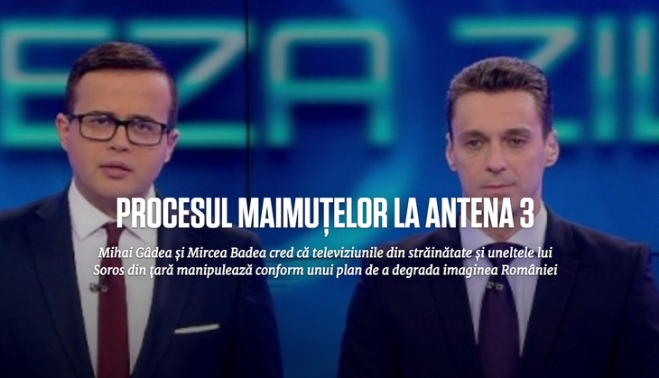 Tolontan, despre teoria complotului: Procesul maimuţelor la Antena 3