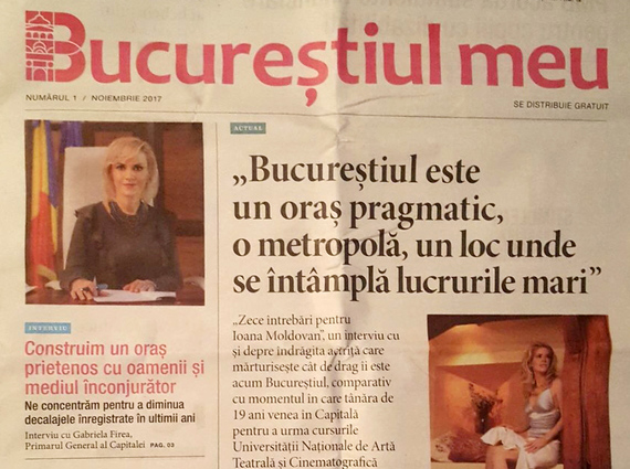 GALERIE FOTO. Primăria are ziar: Bucureştiul Meu. Gabriela Firea, pe prima pagină. Ce articole sunt în primul număr