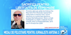 Voiculescu, despre premiile Antena 3: confirmă verticalitatea celor care au avut curajul să spună adevărul