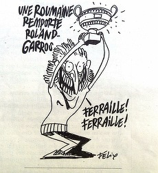 Simona Halep, într-o caricatura Charlie Hebdo: “Fiare veeechi, fiare veeechi”