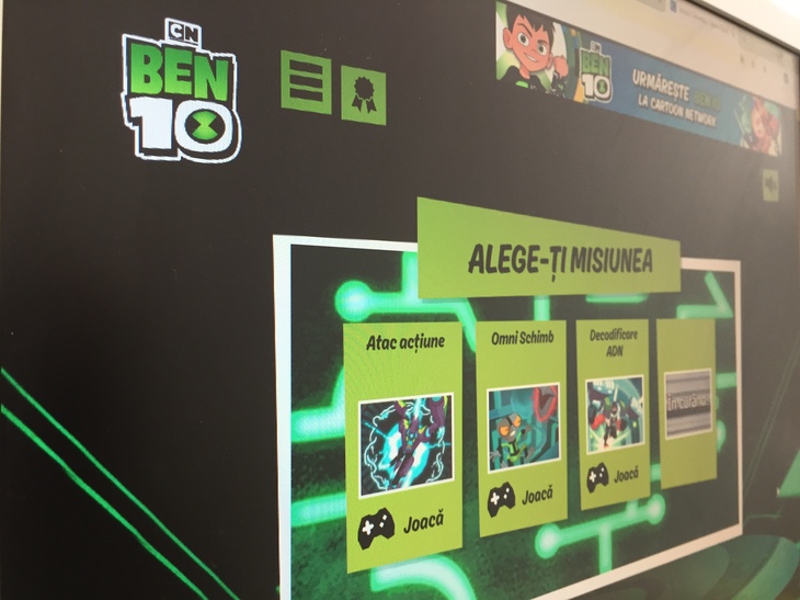 Cartoon Network a lansat un microsite cu jocuri: Ben 10 îi învaţă pe copii codare şi programare