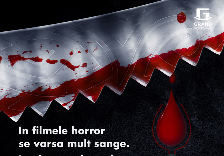 Campanie inedită: "În filmele horror se varsă mult sânge. În viaţa reală să-l vărsăm cu un scop!" Ce primeşti dacă donezi?