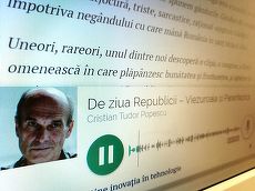 Editorialele lui CTP vor fi şi audio, pe Republica. Platforma aniversează trei ani de la lansare cu proiecte noi.