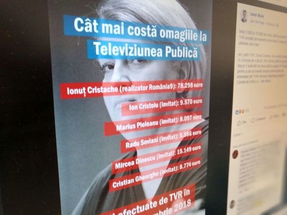 Deputatul Iulian Bulai: TVR a dat 50.000 de euro pentru invitaţii lui Cristache. TVR: E o declaraţie politică