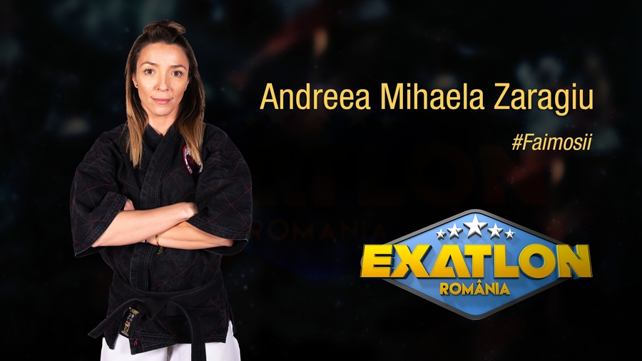 Andreea Mihaela Zaragiu are 32 de ani şi este multipla campioana nationala, europeana si mondiala la Kempo şi este instructor de fitness si aerobic. 
