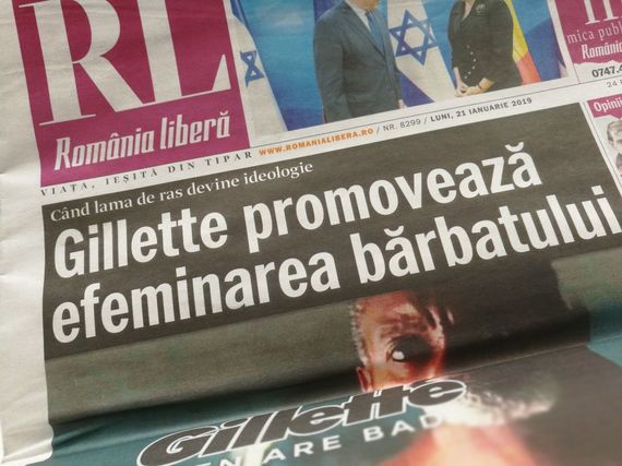 VIDEO. România liberă, atac la Gillette pentru o campanie internaţională: „Promovează efeminarea bărbatului”