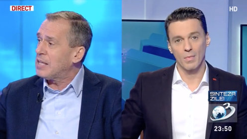VIDEO. Replică greu de imaginat în platoul Antena 3: Mai ştiu un partid înfiinţat de un securist, Dan Voiculescu. Reacţia lui Ciuvică?