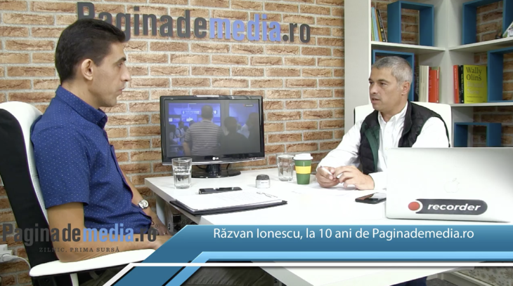Răzvan Ionescu, publisher Recorder.ro, la Interviurile 10 ani de Paginademedia.ro