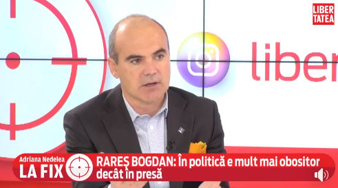 VIDEO. Rareş Bogdan la Libertatea: „În ultimii doi ani şi jumătate, am făcut un jurnalism militantist”