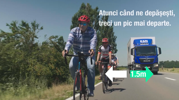 CAMPANIE. Lucian Mîndruţă: cum se pot împăca bicicliştii şi şoferii din camion? Sfaturi de bază