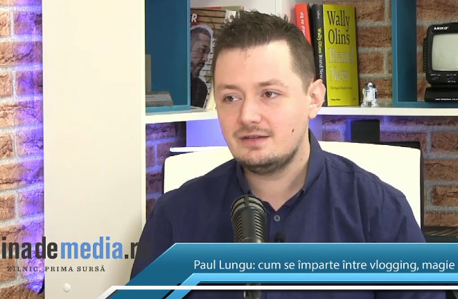 VIDEO. Online vs. TV.  Paul Lungu, vlogger, magician, finalist iUmor şi concurent Românii au talent. "Vechile instituţii vor să păstreze controlul informaţiei"