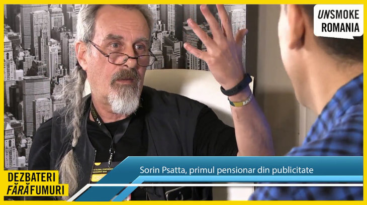 VIDEO. Sorin Psatta, primul publicitar pensionat. Cu umor, despre viaţa de publicitar după viaţa de publicitar: "Văd filme bune şi singur în sală"