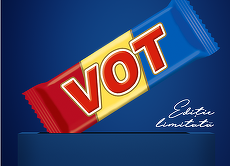 Ciocolata Rom, ciocolata Vot pentru trei luni. Cum şi de ce şi-a schimbat ambalajul pentru alegeri