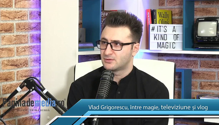 VIDEO. Viaţă de magician şi de vlogger, cu Vlad Grigorescu: „Am descoperit magia la şase ani, când mi-a arătat tata un truc”. De ce a renunţat la iUmor?
