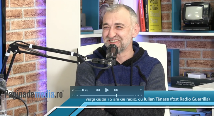 VIDEO. Viaţa lui Iulian Tănase după Guerrilla: "Mai visez câteodată că sunt la radio. Dar întodeauna sunt la Radio Guerrilla, nu la alt radio"