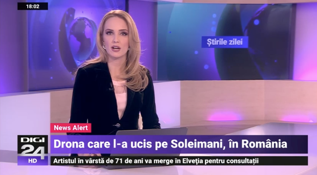 Digi24 şi ŞtirileProTV, acelaşi artificiu de clickbait: e sau nu în România drona care l-a ucis pe Soleimani?