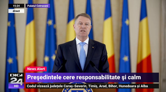 VIDEO. Iohannis, apel către presă: „Responsabilitate şi calm. Informaţi oamenii corect şi constant, dar de o manieră echilibrată şi fără excese”