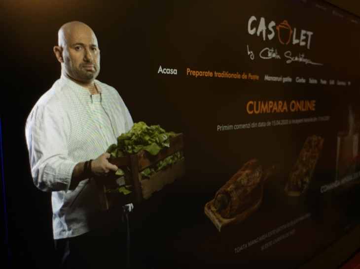 Chef Scărlătescu, juratul de la Chefi la Cuţite, şi-a făcut site de delivery. Găteşte şi livrează mâncare la „casoletă”