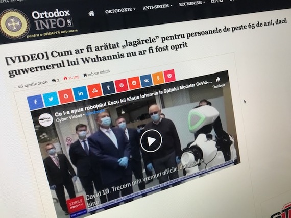 Site-ul Ortodoxinfo.ro, închis pentru fake news, e din nou disponibil. Cu tot cu titlurile alarmiste şi conspiraţioniste despre Covid