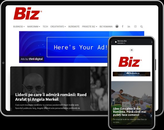 Site-ul revistabiz.ro se alătură reţelei Thinkdigital. Regia se va ocupa de vânzările platformei